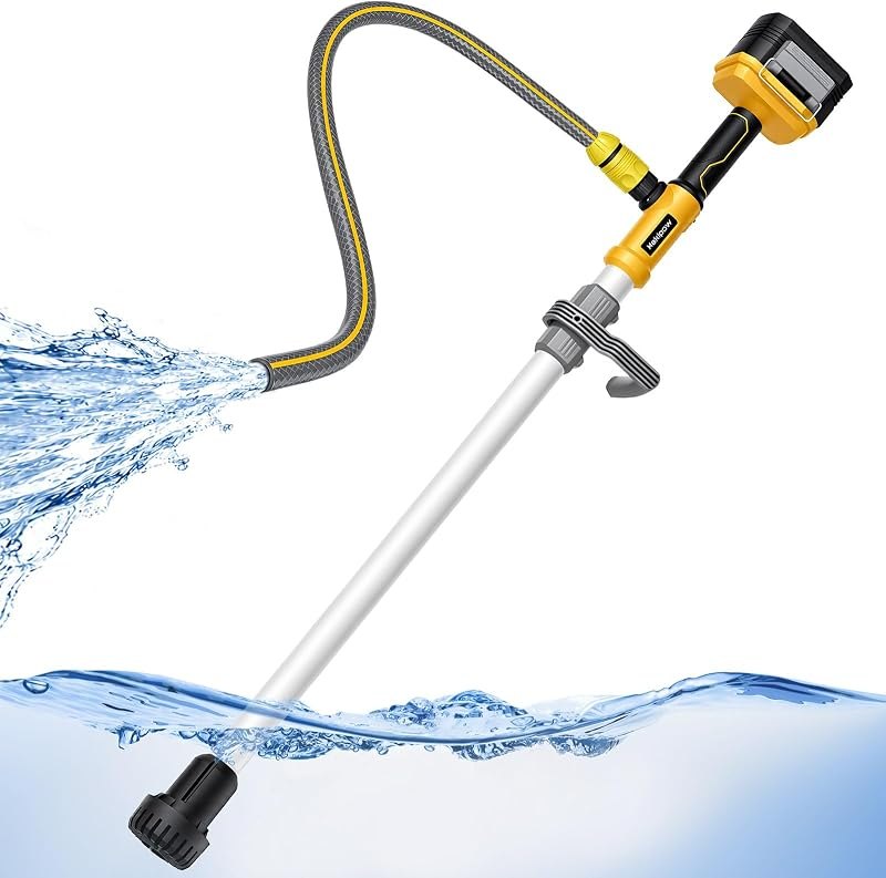 Brushless Cordless Stick Water Transfer Pump Compatible with Dewalt 20V Battery, 780GPH Cordless Water Pump
