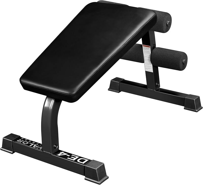 Valor Fitness Decline Sit-Up Bench for Ab Workouts — ab mat sit up for mat sit