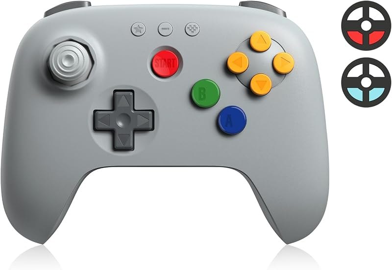 8Bitdo 64 Bluetooth Controller (Gray) - Retro Design — 8bitdo sn30 pro for 8bitdo sn30 pro