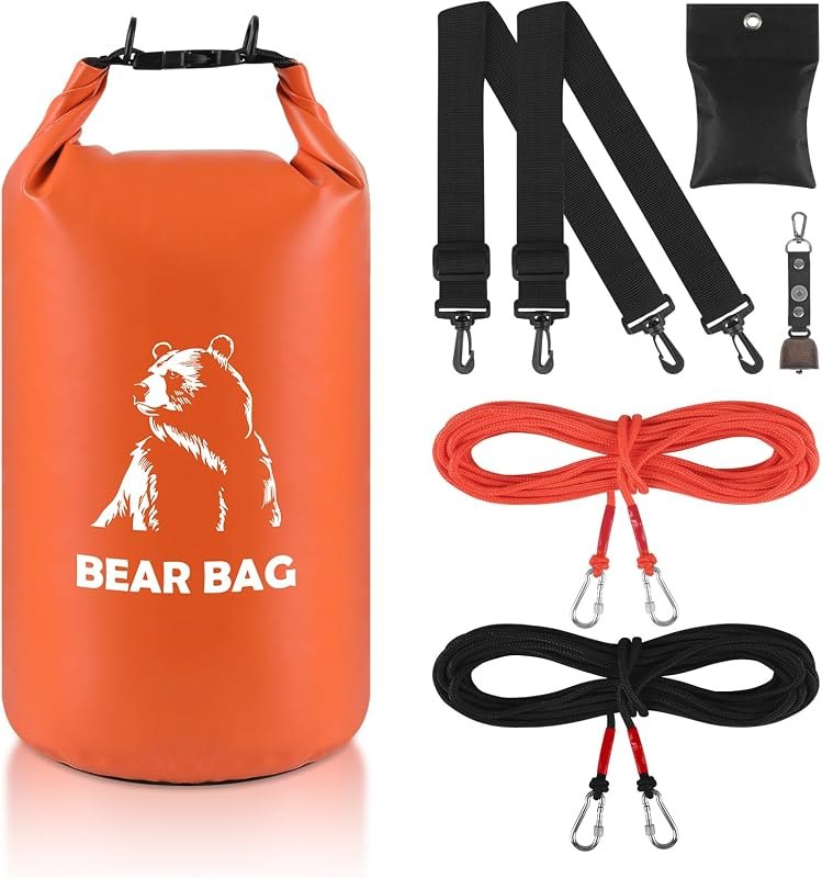 Bear Bags for Food Backpacking, Waterproof Bear Bag Hanging Kit — bear canister for bear canister