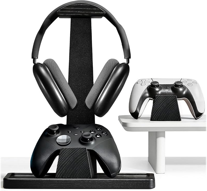 UPERGO Headphone and Headset Stand with Controller Holders Gamer Gifts — audio headphone stand for audio headphone stand