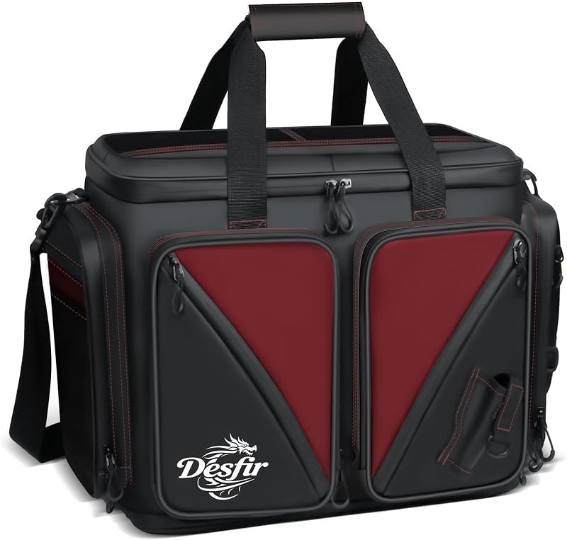 Handor Waterproof Fishing Tackle Bag, Large Saltwater Resistant Storage, 1000D PVC Material, Holds 3600 3700 Trays