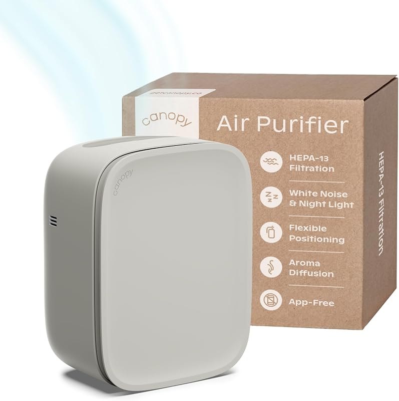 Bedside Air Purifier, HEPA-13, Traps Dust & Pollen, White Noise — best dyson purifier cool for dyson purifier cool