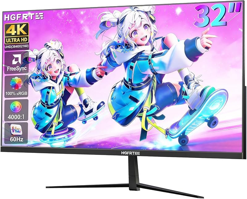 32 Inch 4K UHD Monitor, Computer Monitor, 4000:1 Contrast Display — 32 inch 4K 120Hz monitor for inch 120hz monitor