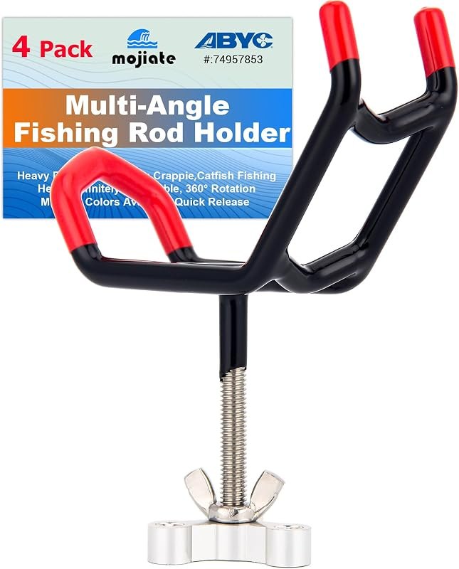 Sure Grip Fishing Rod Holder for Boat - Fish Rush Resistant, Premium Alloy Steel & PVC, Deck Mount for
