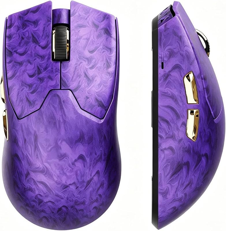 EWEADN Z7 Carbon Fiber Shell Wireless Gaming Mouse with 42000 DPI, PAW3950 Sensor, Kailh Optical Switch, Ergonomic 52g