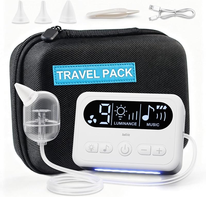 Electric Nasal Aspirator for Baby with Travel Kit, 9‑Level Suction — baby nasal aspirator for baby nasal aspirator
