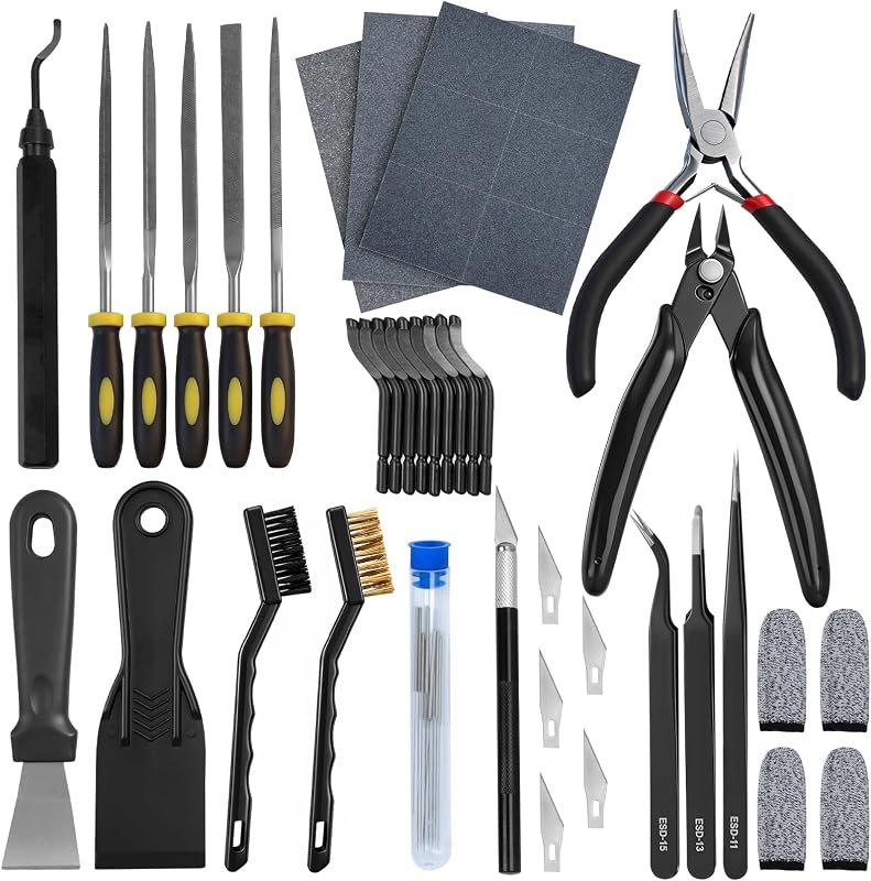 3D Printer Tools Kit, 49 PCS 3D Printer Accessories & Cleaning Kit for All FDM/SLA Printers with Nozzle Cleaner