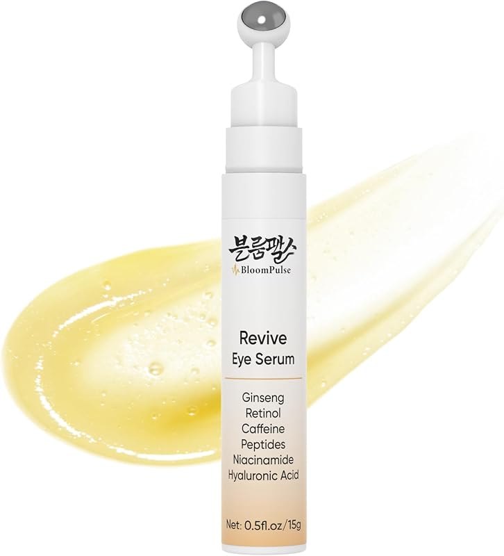 Under Eye Cream with Retinol Caffeine Ginseng Revive Eye Serum 0.5 Fl Oz — skin eye cream for skin eye cream