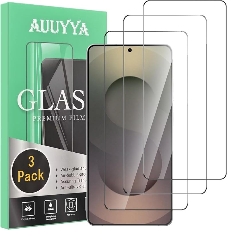 3-Pack for Samsung Galaxy S26 Ultra 5G Screen Protector Tempered Glass, 9H Anti-Fingerprint Bubble-Free Anti Scratch