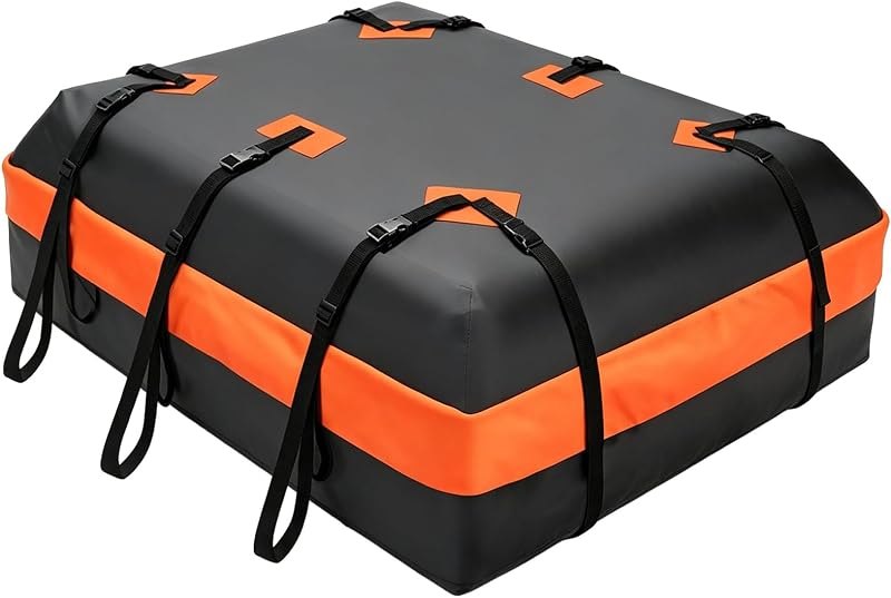 NEWBULIG Car Rooftop Cargo Carrier Bag, 20 Cubic Feet Heavy Duty Waterproof — overlanding roof bag for overlanding