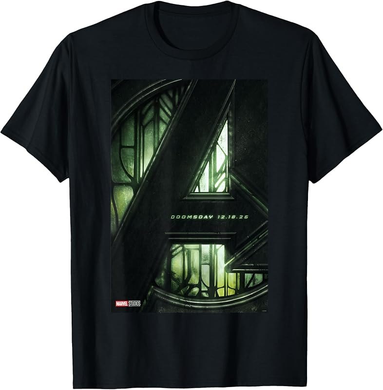 Marvel Avengers Doomsday Official Movie Poster T-Shirt — best Avengers Doomsday Decor Set for avengers doomsday decor