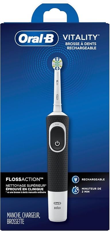 Vitality Electric Toothbrush with (1) Brush Head, Rechargeable, Black — oral-b ious electric toothbrush for oral ious