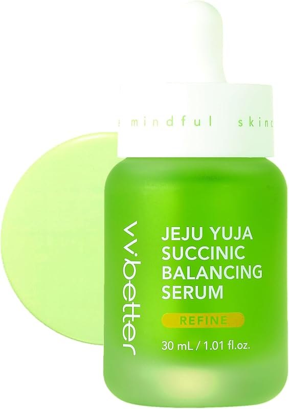Pore Care Serum for Oily Skin with Succinic Acid and Niacinamide, Korean Face Serum for Large Pores and T-Zone Shine