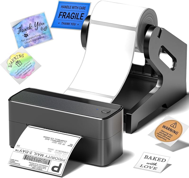 241BT Thermal Label Printer & Holder & 20Pcs Labels — direct thermal label printer for direct thermal label printer