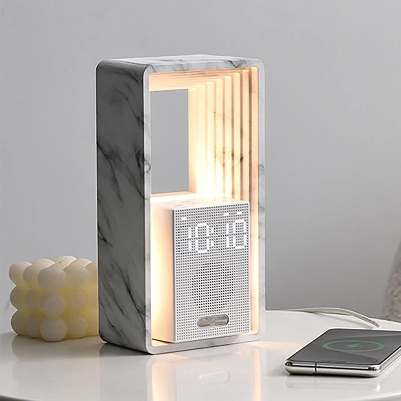 Smart Sunrise Alarm Clock Wake Up Light, 9 Natural Sleep Sounds, Dual Alarms, 3-Level Night Light, Timer, Snooze & HD