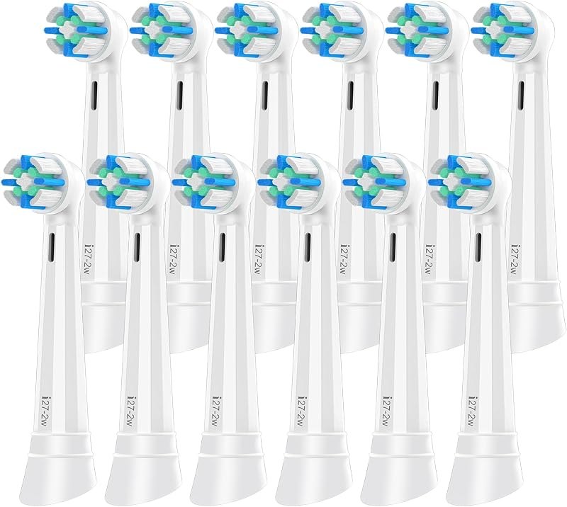 12 Pcs IO Brush Head Compatible with Oral B IO 2/3/4/5/6/7/8/9/10 Electric Toothbrushes, Replacement Heads Compatible