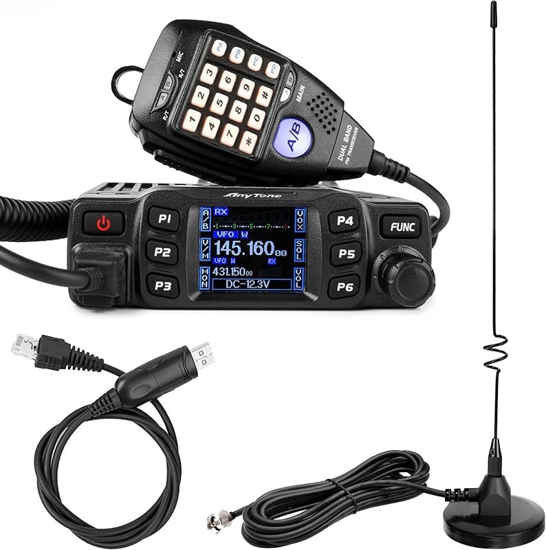 Ham Radio Base Station AT-778UV II with Car 20 in Magnetic Mount Antenna — ham linear amplifier for ham linear amplifier