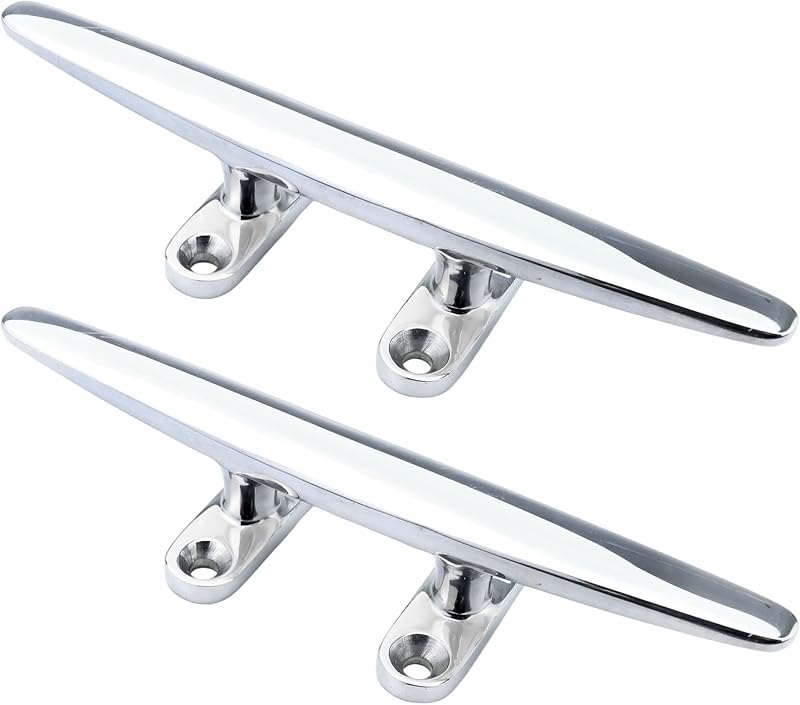 Dock Cleats 4/5/6/8 inch Marine Boat Cleats 316 Stainless Steel Boat Dock Cleats Open Base Dock Cleats Rope Cleat for