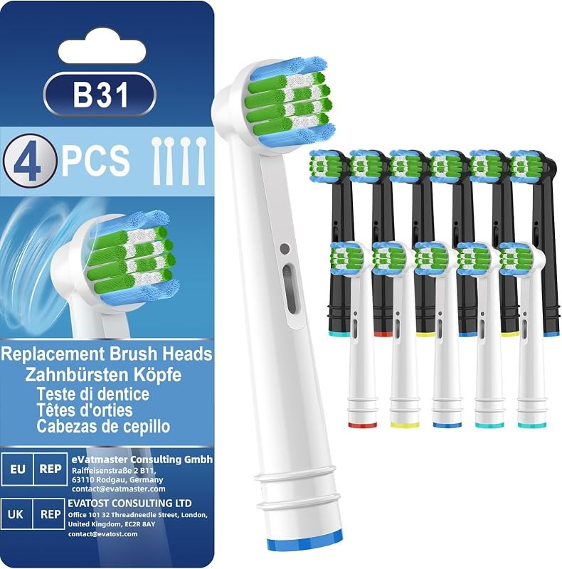 Replacement Toothbrush Heads Compatible with Braun Oral b 7000/Pro 1000/9600/ 5000/3000/8000/ and Smart Electric