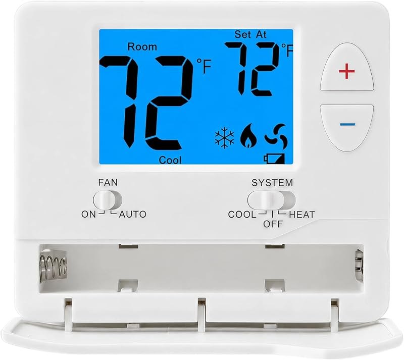 Non-Programmable Thermostats 1 Heat 1 Cool Mode °C/°F Switchable — mini split thermostat for mini split thermostat