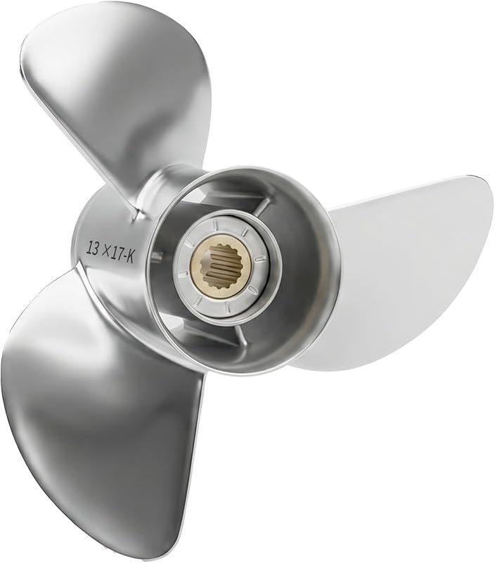 OULEME Boat Prop 15 Spline for Yamaha 50-130HP RH — stainless steel boat propeller for stainless steel boat propeller