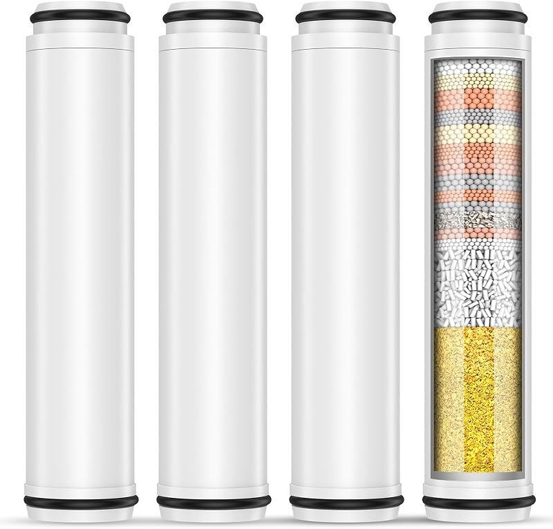 FEELSO Shower Filter for Handheld Shower Head, 4 PCS Replacement Filters — shower head filter for shower head filter