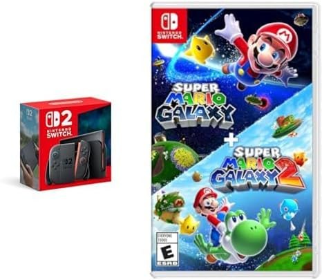 Nintendo Switch 2 System with Super Mario Galaxy + Super Mario Galaxy 2 Bundle — zelda 40th anniversary switch for