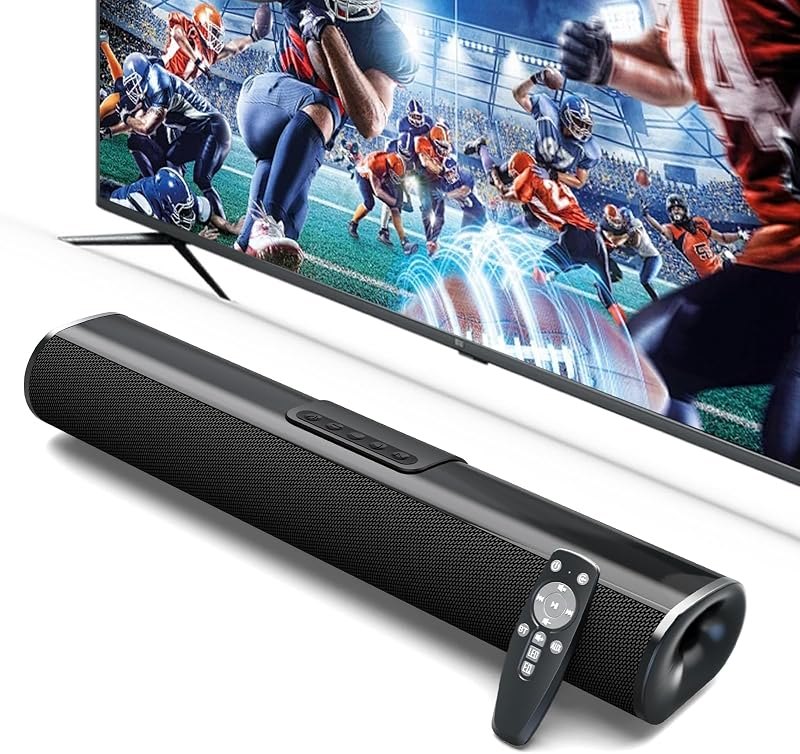 Sound Bar for Smart TV, 50W TV Soundbar Bluetooth 5.3 Speaker with HDMI ARC/Optical/AUX/USB Stable Connection Home