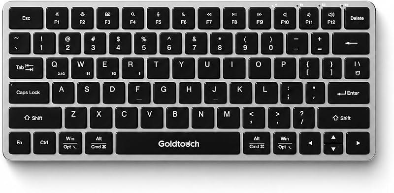 Goldtouch Trident Mini Keyboard, Multi-Device Connectivity — iPad Mini Slim Keyboard for ipad mini slim keyboard