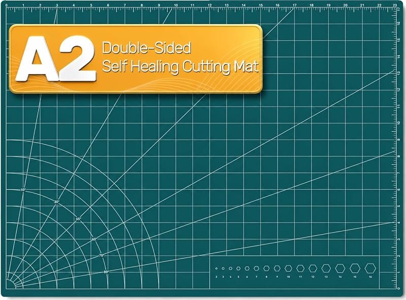 Self Healing Cutting Mat, 17" x 23", Double-Sided Rotary Cutting Mat for Sewing, Quilting, Scrapbooking & Craft, Large