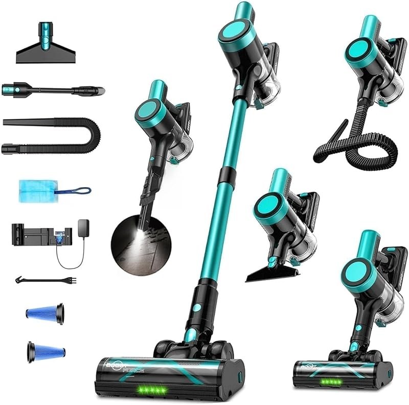 Cordless Vacuum Cleaner, 500W 55KPa Self-Standing Stick Vacuum for Home — carpet cordless vacuum for carpet cordless