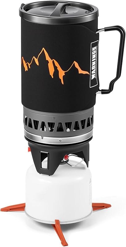 Odoland 1.4L Heat Exchanger Camping Stove Outdoor Camping Cookware — portable propane camp stove for portable propane