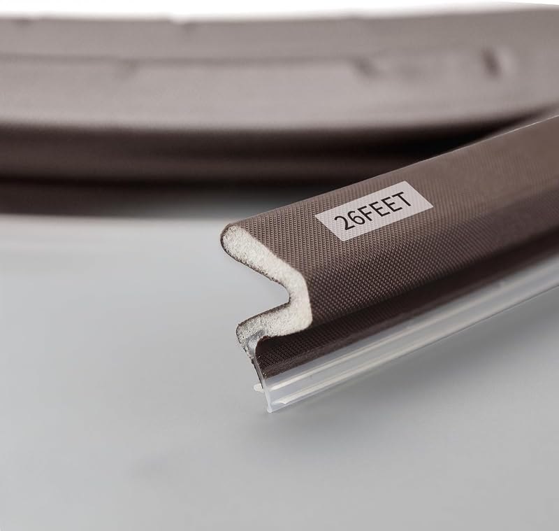 26FT Weather Stripping Door Seal,V-Shaped Q Foam,Door Weather Stripping,Door Seal Strip for Door Frame for Sliding