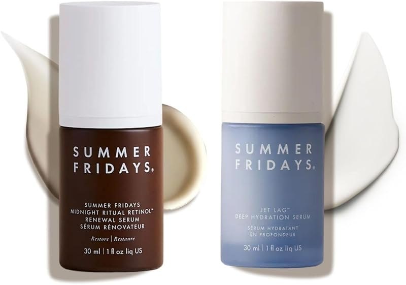 Summer Fridays Day and Night Face Serum Duo, Travel Skin Care Set (2 Ct) — skin niacinamide serum for skin niacinamide