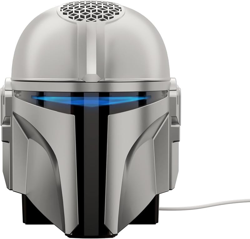Echo Dot Star Wars Bundle: Includes Echo Dot, Deep Sea Blue and The Mandalorian Helmet Stand — Echo Dot 5th gen for