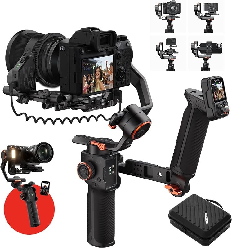hohem iSteady MT3 Pro Kit Camera Gimbal Stabilizer, w/Bi-Directional Handle — camera Phone Gimbal for camera phone