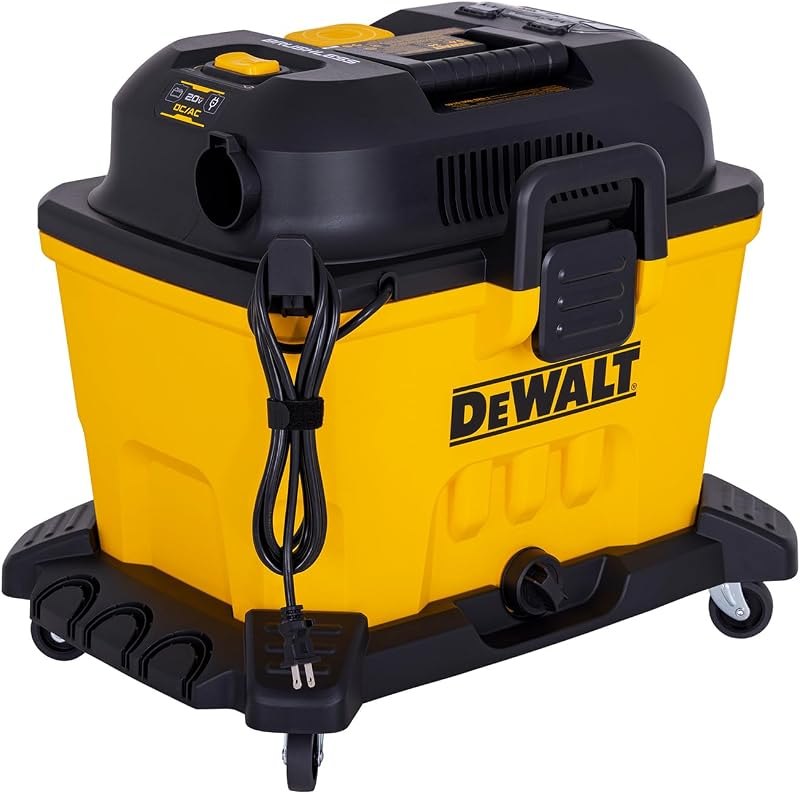 DEWALT 20V Cordless Shop Vac, AC/DC 9 Gal Wet Dry Vacuum Cleaner, Tool Only — magnetic shop vac for magnetic shop vac