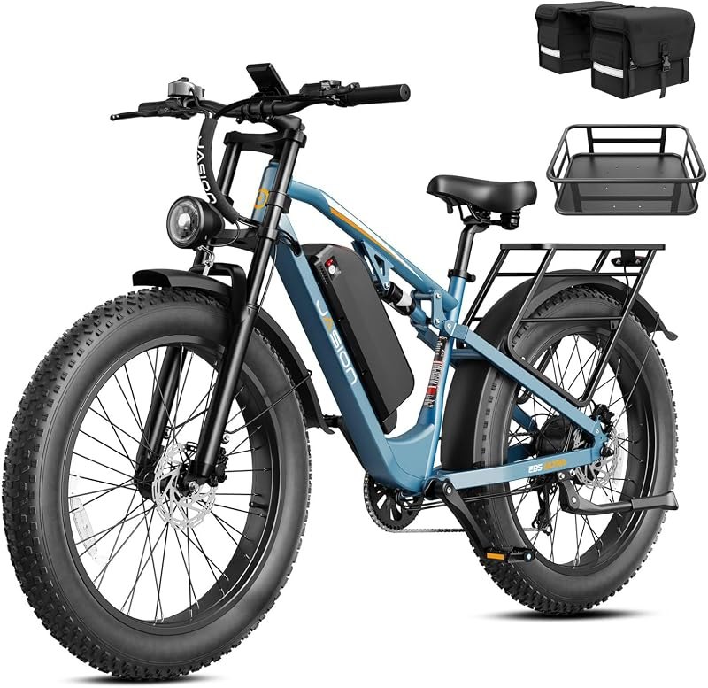 Jasion EB5 MAX/Ultra Electric Bike for Adults,2000W/2500W Peak Motor,720Wh/1040Wh Battery Electric Mountain Bike, 26''