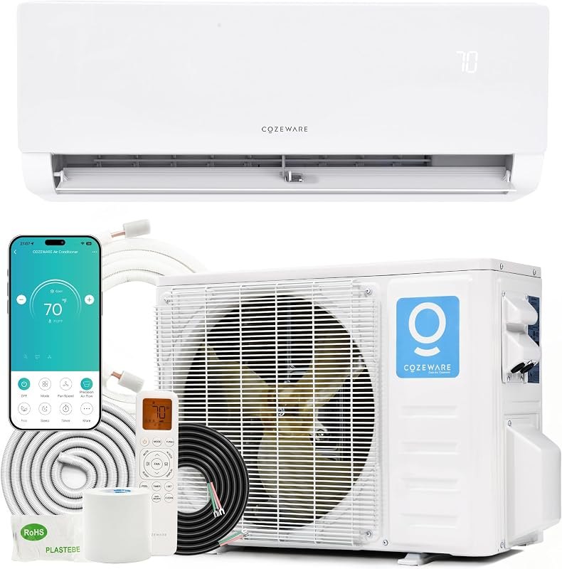 12000BTU E-Save Mini Split AC/Heating System 20 SEER2 115V — mini split thermostat for mini split thermostat