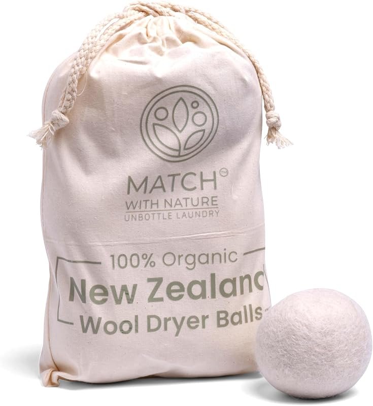 Wool Dryer Balls, 6 Pack — extra large wool dryer balls for extra large wool dryer