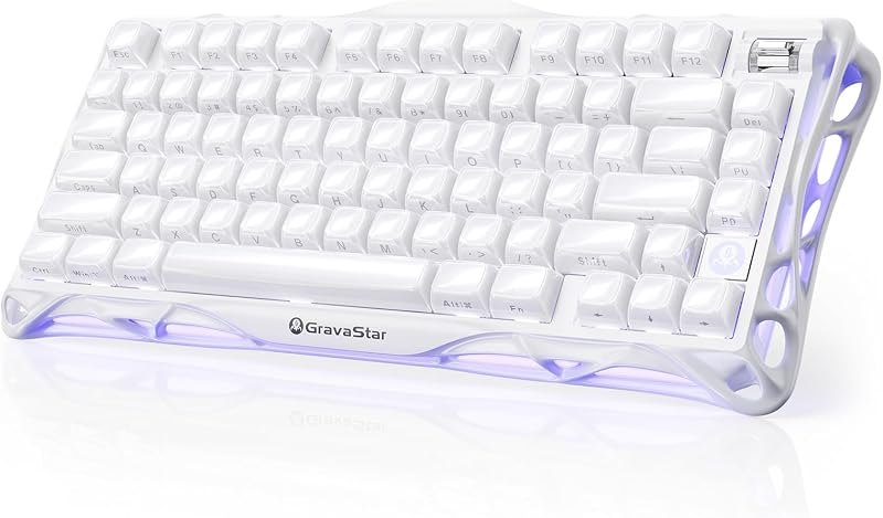 GravaStar Mercury K1 75% Wireless Mechanical Gaming Keyboard RGB Backlit — best gasket mount keyboard for gasket mount