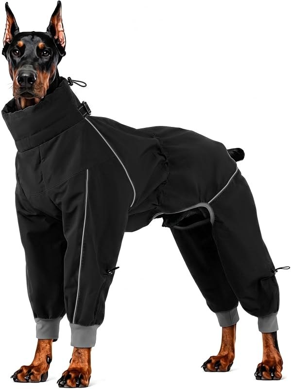 Lelepet Waterproof Dog Raincoat, Hooded Dog Rain Jacket for Large Dogs — pets dog raincoat for pets dog raincoat