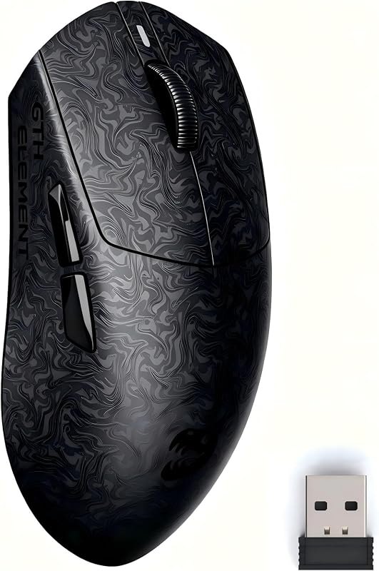 ZORNHER X Mloong MX301 PRO Lightweight Gaming Mouse,Up to 26000 DPI, Wireless,Carbon Fiber Texture Finish,PAW