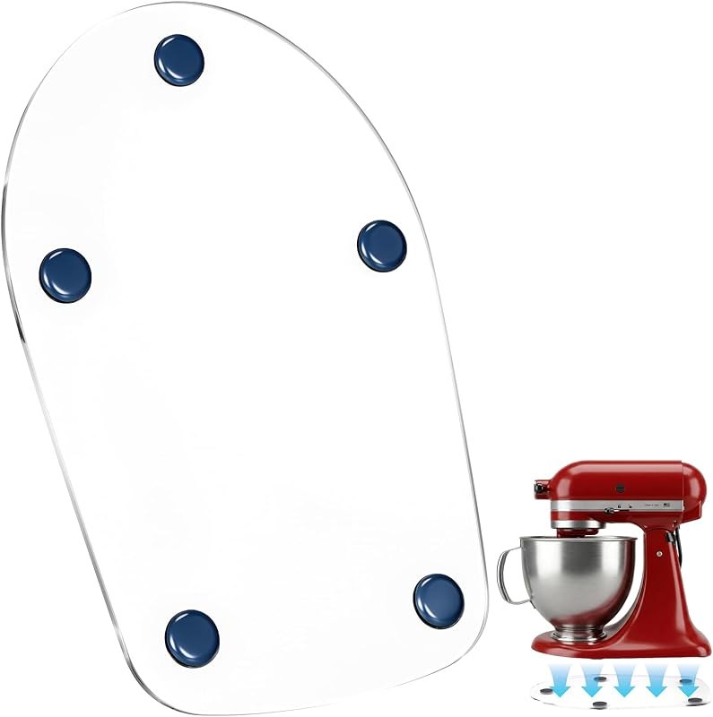 Mixer Slider Mat Compatible with KitchenAid 4.5-5Qt Tilt Head Stand Mixer, Thickened Acrylic Mixer Slider Tray for