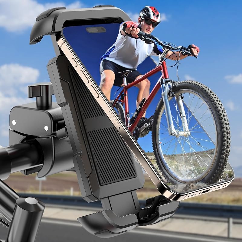 Bike Phone Holder, [Camera Friendly] Motorcycle Phone Mount for Scooter — best phone mount moto for phone mount moto