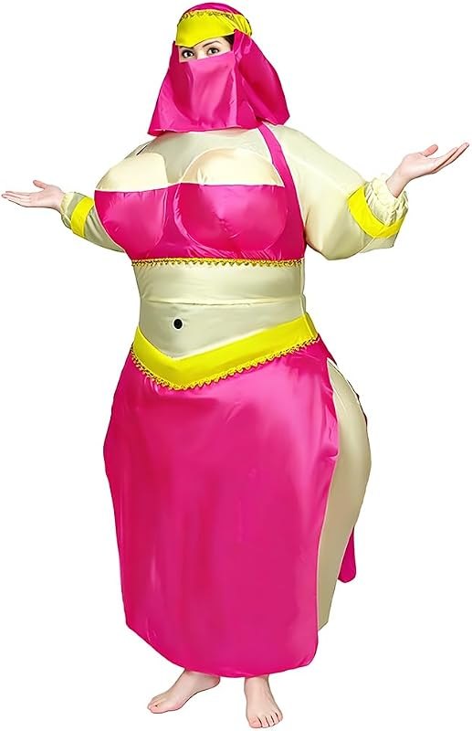 Funny Inflatable Costume for Women Funny Blow Up Belly Dancer Suit Princess Halloween Cosplay Costume for Adult — ai