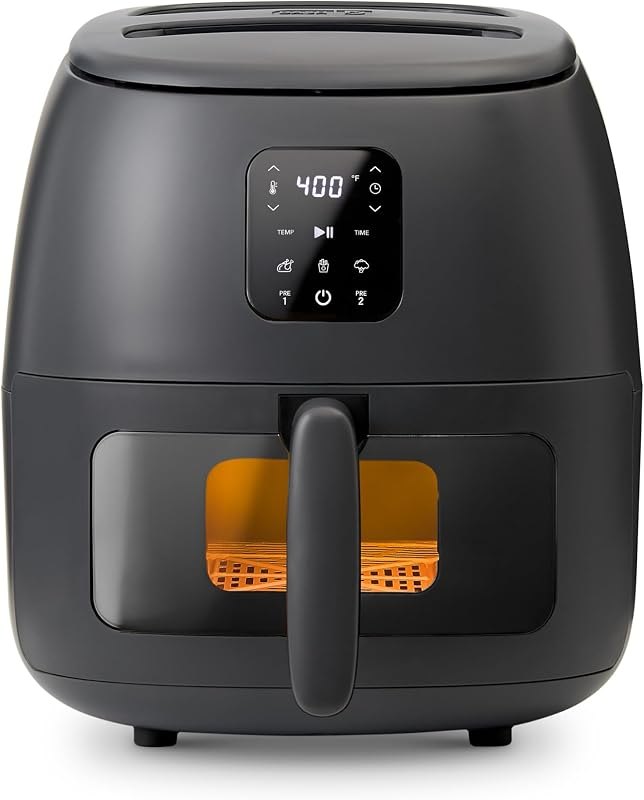 Dash Infrared Digital 6QT Air Fryer Oven, Ceramic Nonstick, Forged Iron — air fryer toaster oven for air fryer toaster