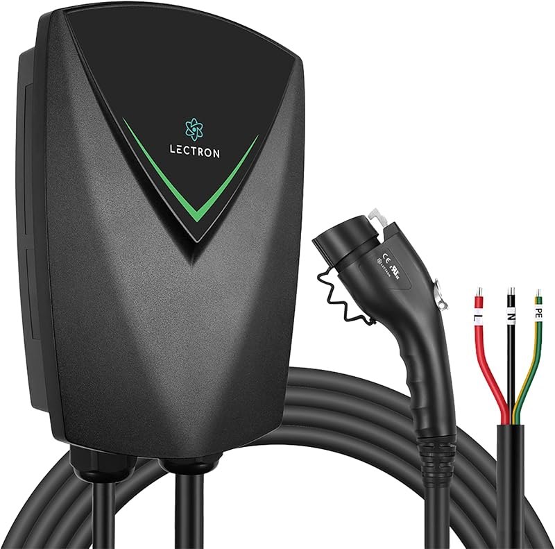 Lectron J1772 Level 2 EV Charger, UL2594 Certified (ETL Listed), 48A 240V Nexus EV Charging Station, 23ft Cable &