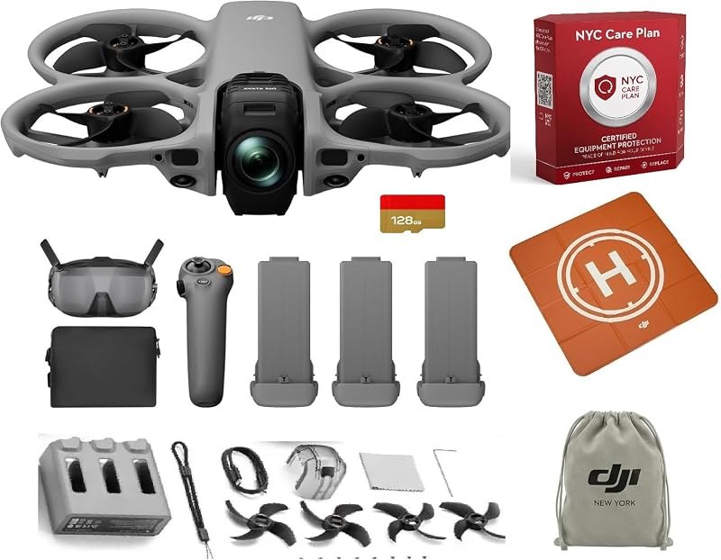 Avata 360 Motion Fly More Combo, 360° Drone With 1-Inch 8K 360° Imaging, 360° Camera Drone With Propeller Guard
